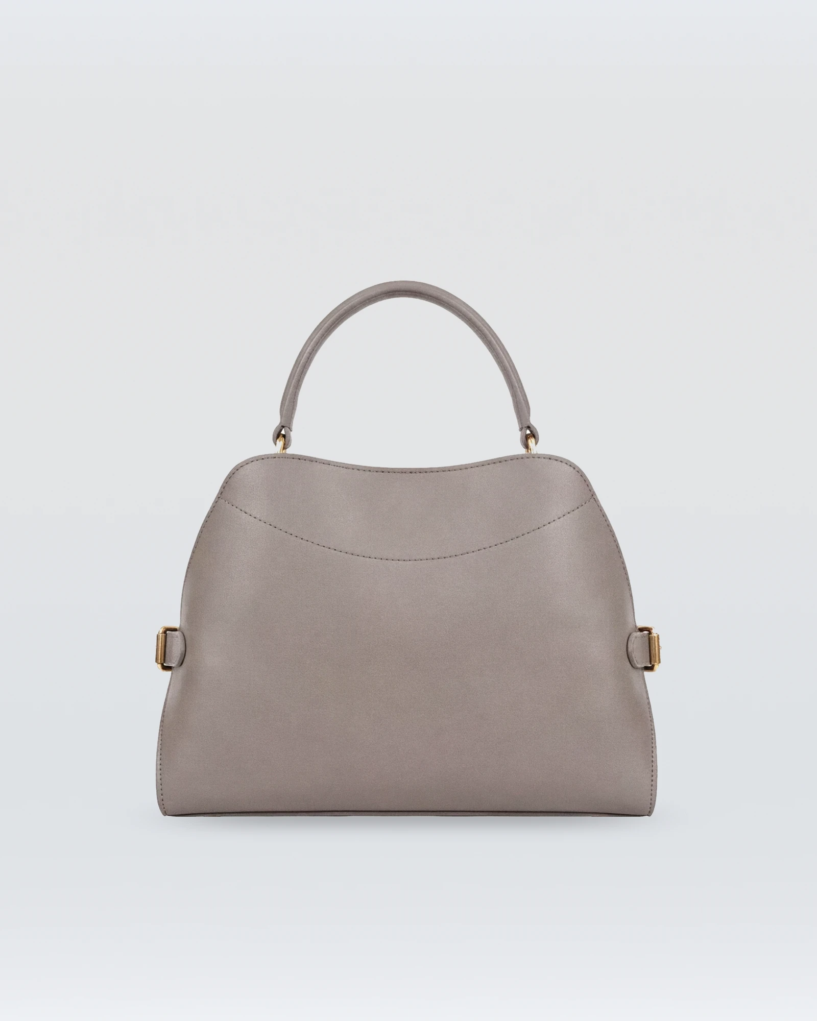 Ribnac Gray Leather Top-Handle Bag — view 3