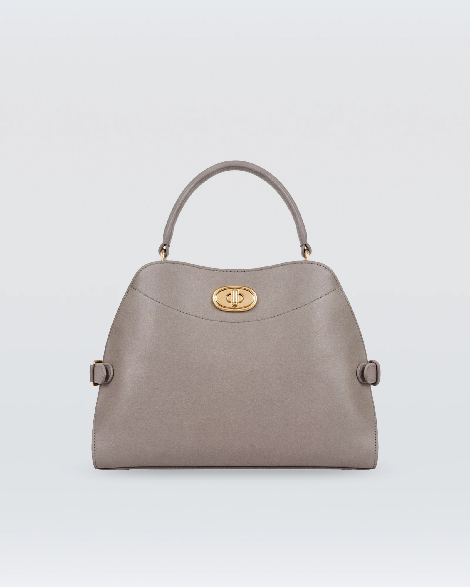 Ribnac Gray Leather Top-Handle Bag — view 1
