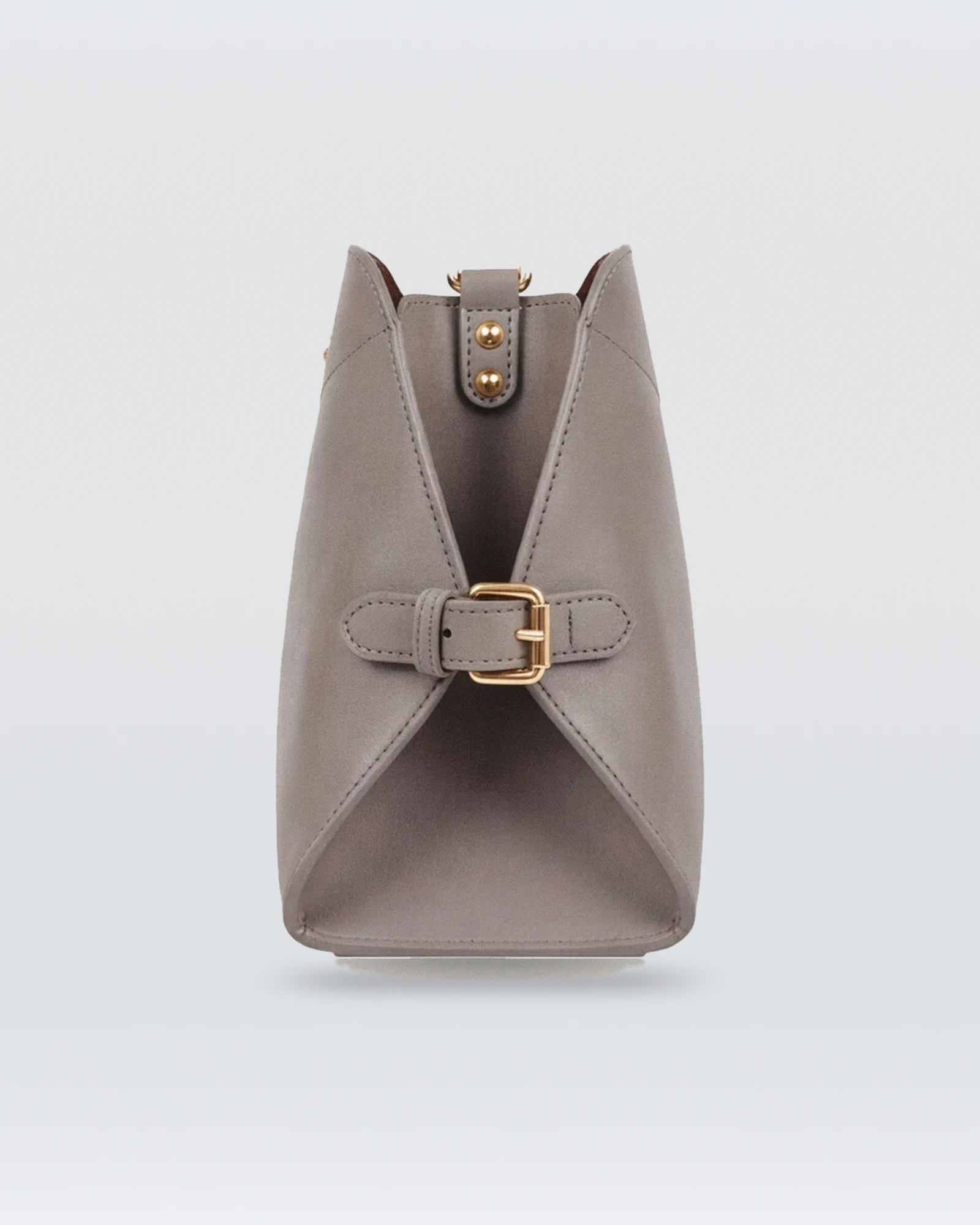Ribnac Gray Leather Top-Handle Bag — view 4